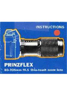 Prinzflex 80-205/4.5 manual. Camera Instructions.